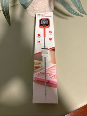 ThermoPro Candy & Frying Thermometer - Orange Packaging
